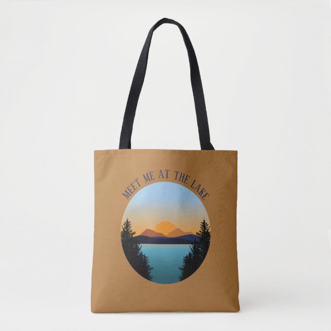 Bolsa Tote Sunset Lake   (Frente)