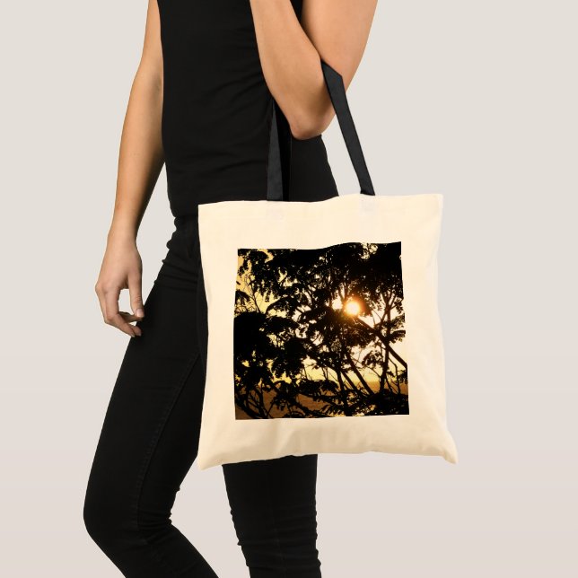 Bolsa Tote Sunset Through Tres I Fotografia Tropical (Frente (produto))