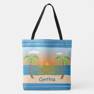 Bolsa Tote Sunset tropical