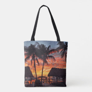 Bolsa Tote Sunset tropical da Flórida Keys