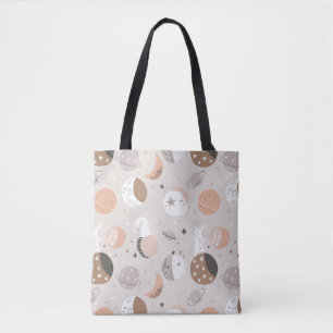 Bolsa Tote Suores Pedaços De Sonho Em Padrão Espacial