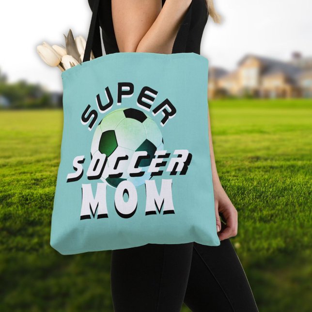 Bolsa Tote Super Futebol Mamãe Desperta Dia da Mãe (Criador carregado)