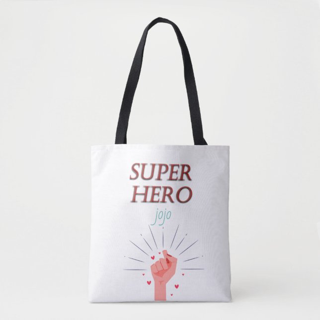 Bolsa Tote super herói  (Frente)