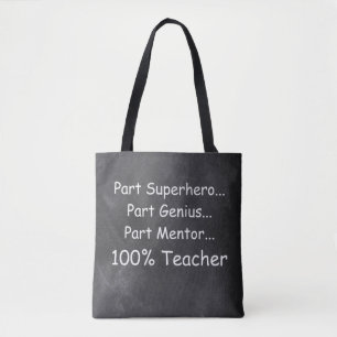 Bolsa Tote Super Herói Genius Mentor Professor Dotado Ideia