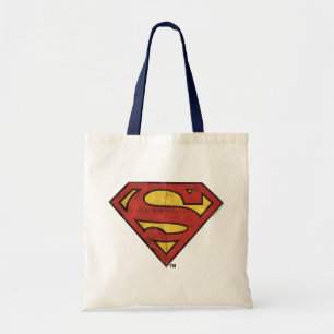 Bolsa Tote Super-Homem Logotipo preto Grunge