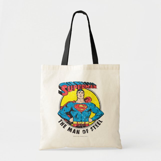 Bolsa Tote Super-Homem O Homem de Aço (Frente)