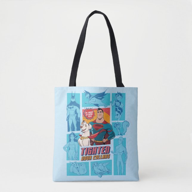 Bolsa Tote Super-Pets & Justice League - Aperte seus pilares (Frente)