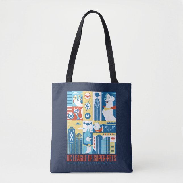 Bolsa Tote Super Powered Pack Art Deco Metropolis (Frente)