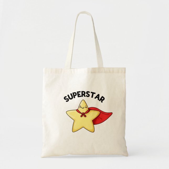 Bolsa Tote Super Star Engraçado Astronomia Pun (Frente)