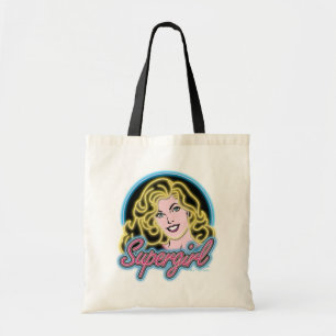 Bolsa Tote Supergirl Retro Neon Lights Graphic