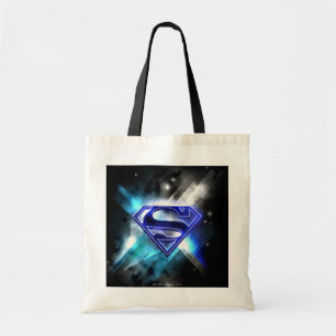 Bolsa Tote Superman Estilizado Logotipo de cristal branco a