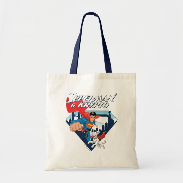 Bolsa Tote Superman & Krypto Soar (Frente)