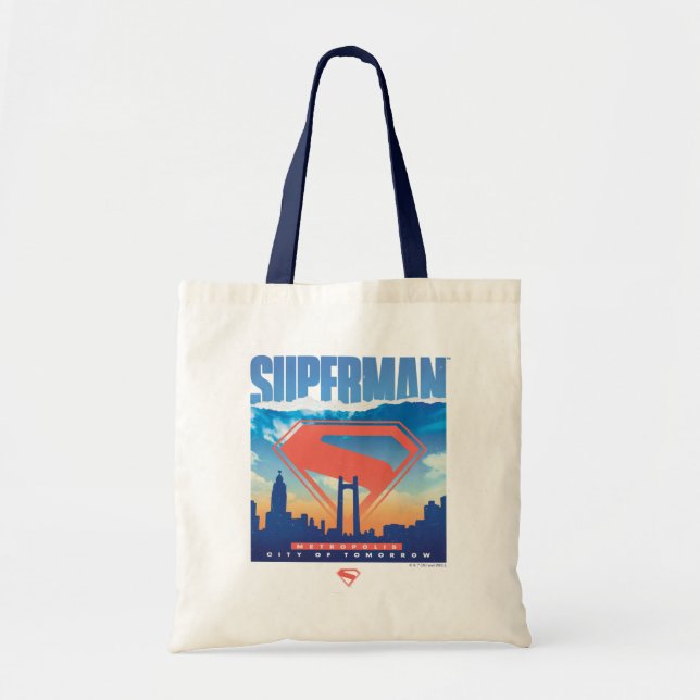 Bolsa Tote Superman Metropolis Skyline (Frente)