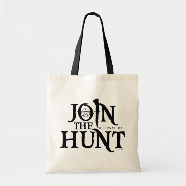 Bolsa Tote Supernatural "Junte-se à Caça" (Frente)