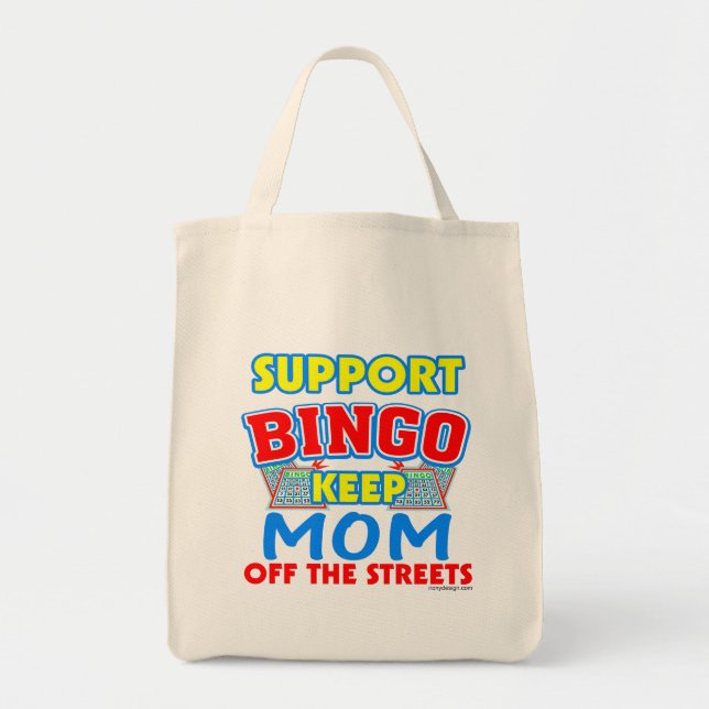 Bolsa Tote Suporte a Bingo Mãe (Frente)