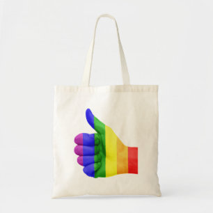 Bolsa Tote Suporte a LGBT Gay Lésbica Pride Arco-Íris Tote Ba