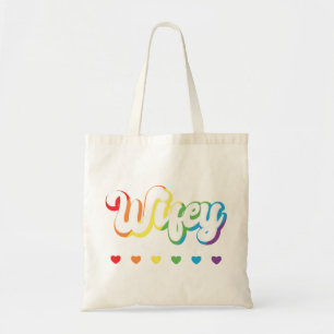 Bolsa Tote Suporte a LGBTQIA Lésbica para Gay