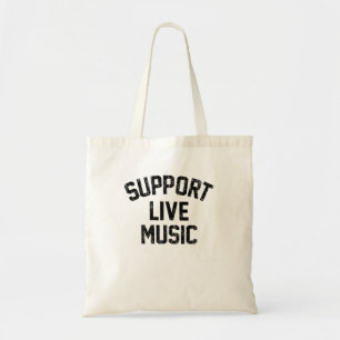 Bolsa Tote Suporte ao Live Music Local Banda Music Concert