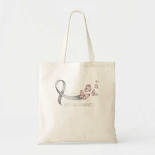 Bolsa Tote Suporte bonito a fita branca Sensibilização do Can