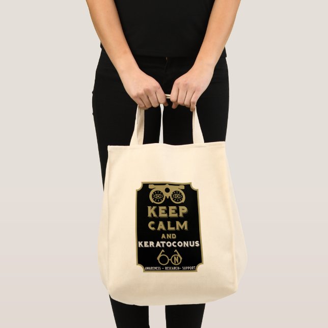 Bolsa Tote Suporte E Consciência De Keratoconus (Frente (produto))