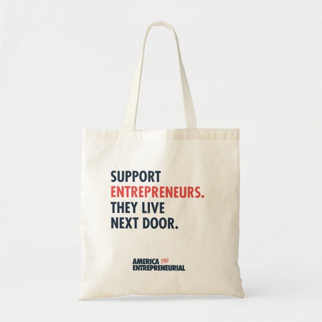 Bolsa Tote Support Entrepreneurs Tote Bag (Frente)