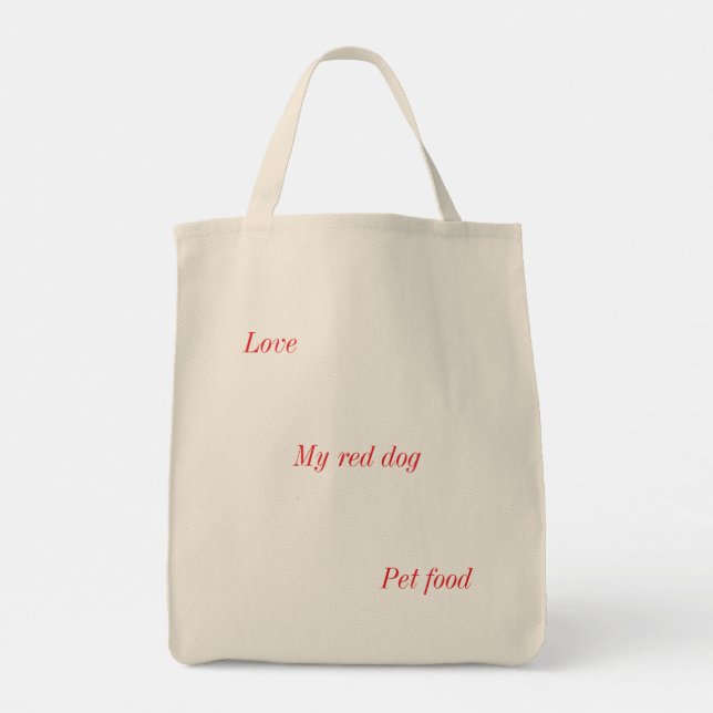 Bolsa Tote Suprimentos de Pet de Saco de Compras (Verso)