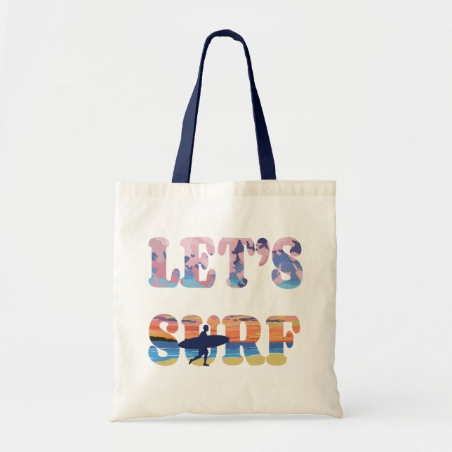 Bolsa Tote Surf vamos (Frente)