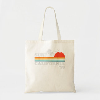 Bolsa Tote Surf Vintage California Beach Retro Sunset Surf 70