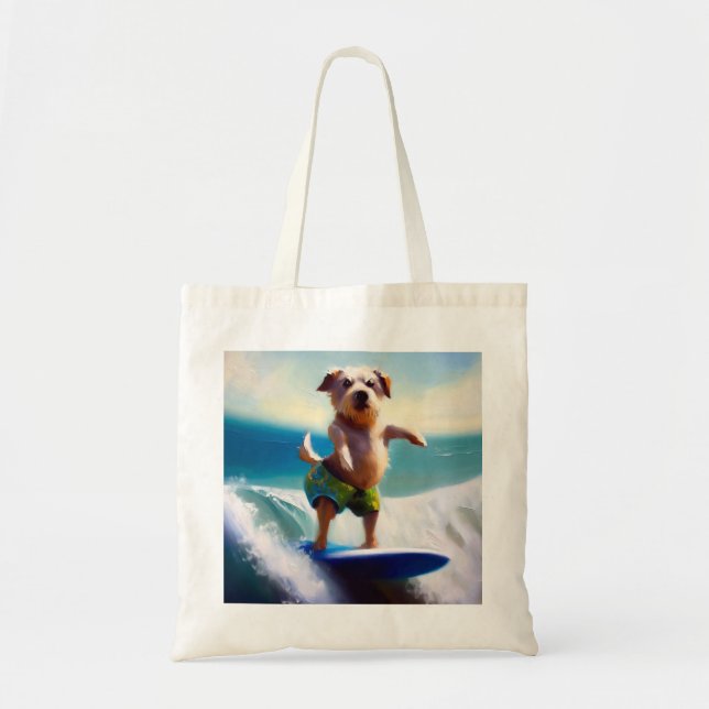 Bolsa Tote Surfe de Cães (Frente)