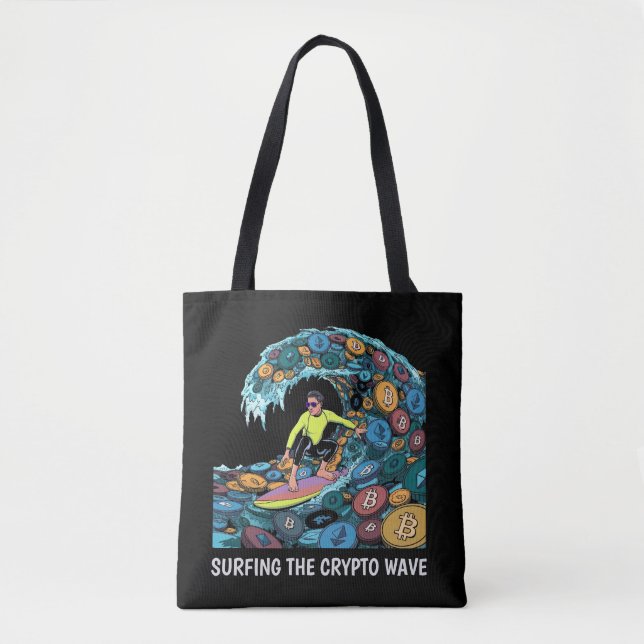 Bolsa Tote Surfing Crypto (Frente)
