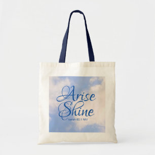 Bolsa Tote Surgimento Inspiracional do Céu Azul e Bíblia Bril