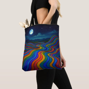 Bolsa Tote Surreal Dreamscape Luz-Luz-Arco-íris