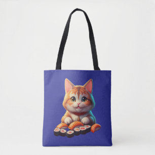 Bolsa Tote Sushi Cat
