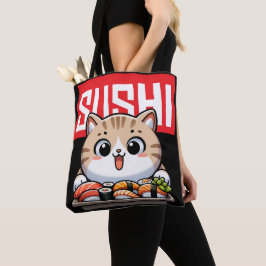 Bolsa Tote Sushi Cat