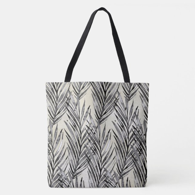 Bolsa Tote Sussurro de Palma Havaiano Tropical Neutro (Frente)