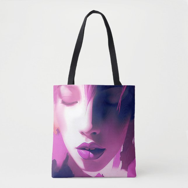 Bolsa Tote Sussurro de Sonho Lilac - Sereno, Eetal, Roxo (Frente)