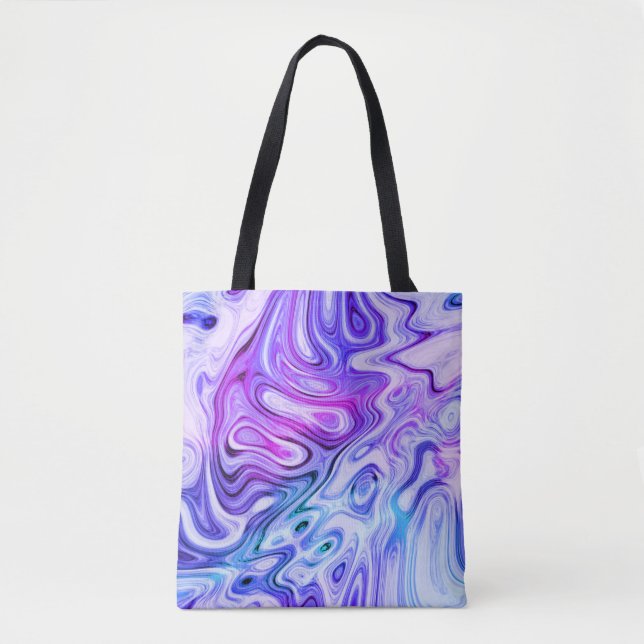 Bolsa Tote sussurro fantasmagórico, pastel marmorizado : (Frente)