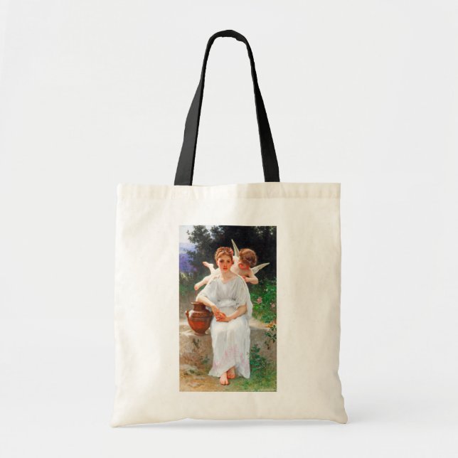 Bolsa Tote Sussurros do Amor, Bouguereau (Frente)