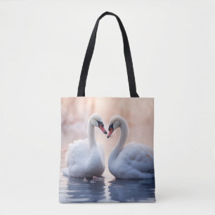 Bolsa Tote Swan Animal Bird Beauty Liberdade Natureza Selvage