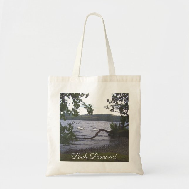 Bolsa Tote Swans on Loch Lomond (Frente)