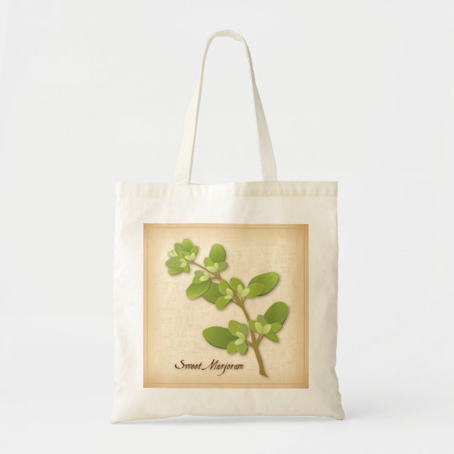Bolsa Tote Sweet Marjoram Herb (Frente)