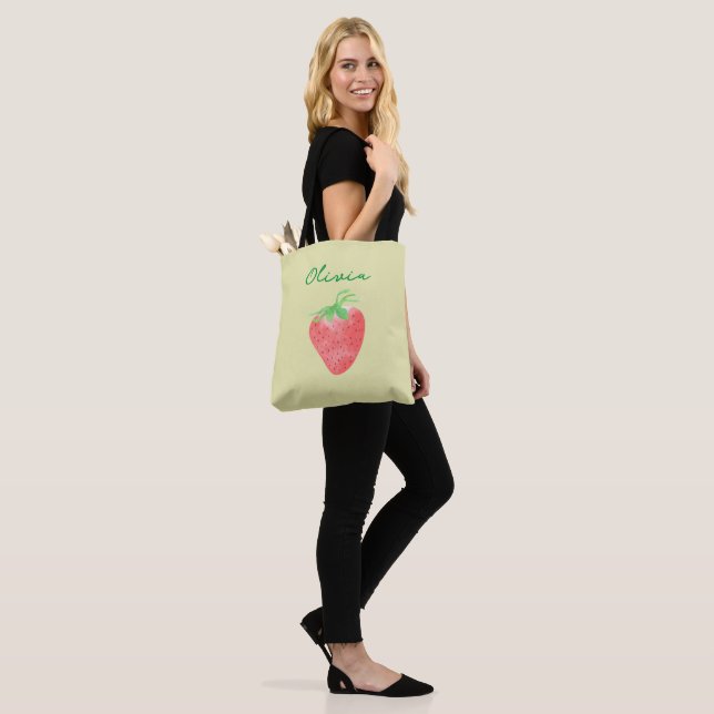 Bolsa Tote Sweet Strawberry minimalista (No(a) Modelo)