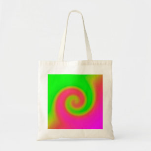 Bolsa Tote Swirl Green Pink
