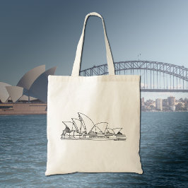 Bolsa Tote Sydney Opera House - O desenho da Austrália