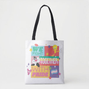 Bolsa Tote SYLVESTER™ E TWEETY™ Lutamos Juntos Com Orgulho