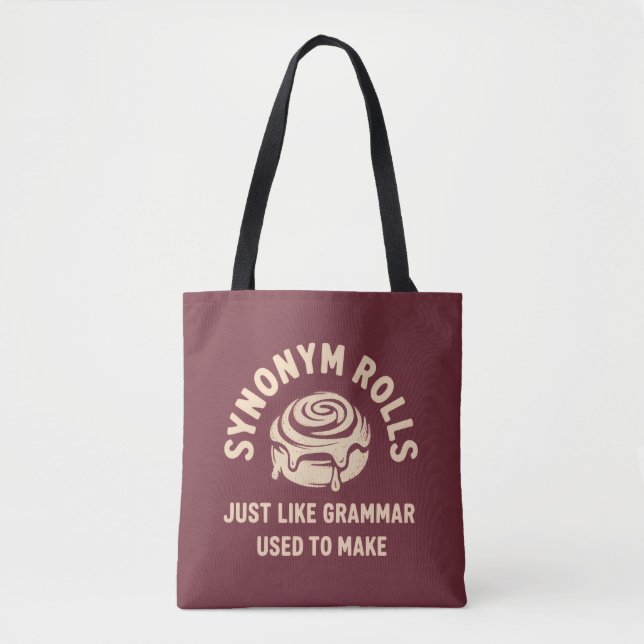 Bolsa Tote Synonym Rolls Just Like Grammar Used to Make Funny (Frente)