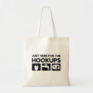 Bolsa Tote T Caravaninha de Acampamento Divertida Apenas Aqui