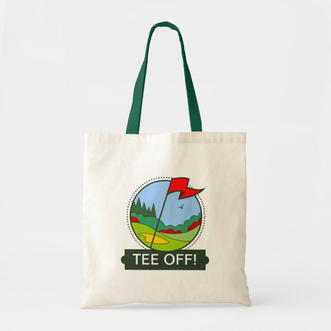 Bolsa Tote T fora! Motivo Golfing (Frente)