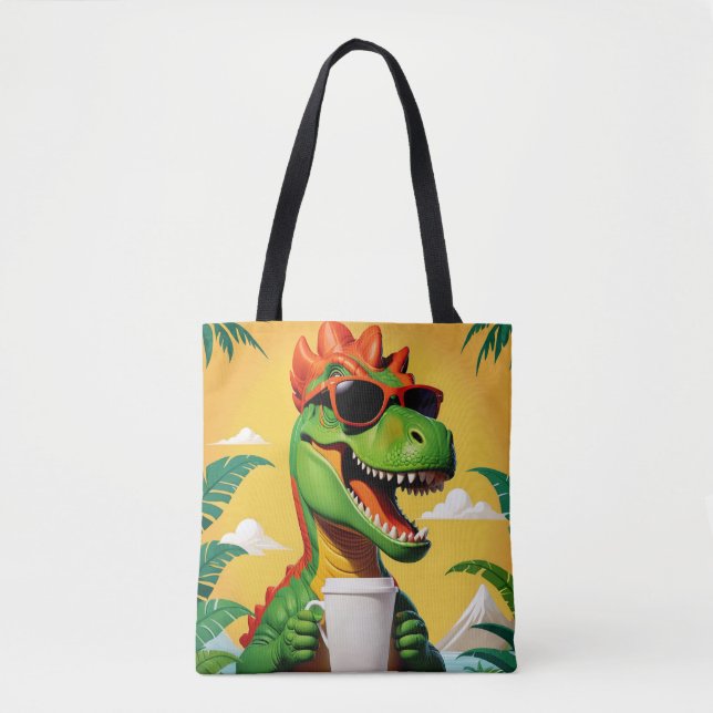 Bolsa Tote T-Rex Dinossaur Engraçado (Frente)