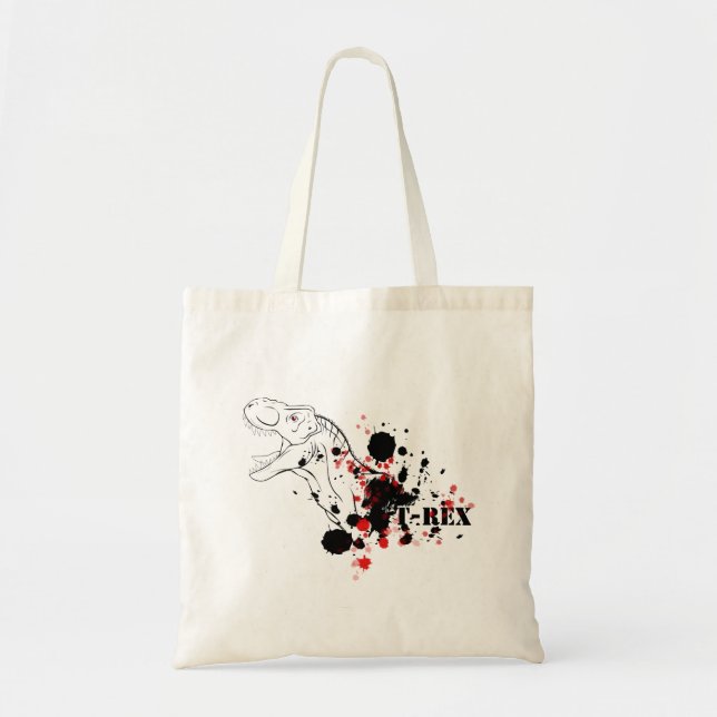 Bolsa Tote T-Rex (Vermelho e Preto) (Frente)